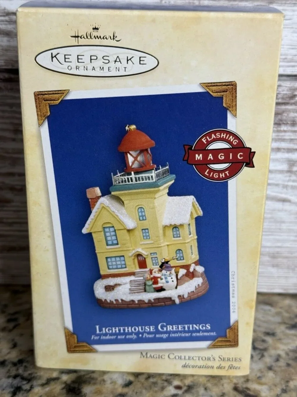 Hallmark Keepsake 2004 Lighthouse Greetings #8 Ornament Magic Collectors NEW
